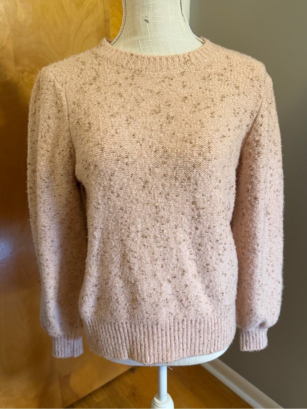 Ophelia Roe Pink and Rose Gold Sweater